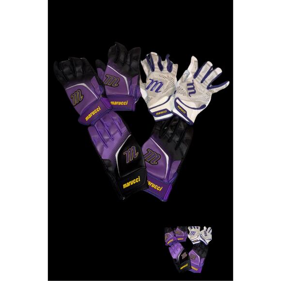 LSU Baseball Team Issued Marucci Batting Gloves (3 Pair Bundle) - Picture 1 of 3